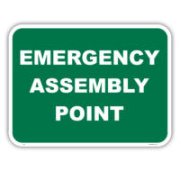 Emergency Assembly Point sign E1204