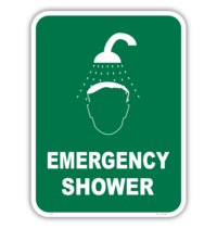 Emergency  Shower sign   E1207