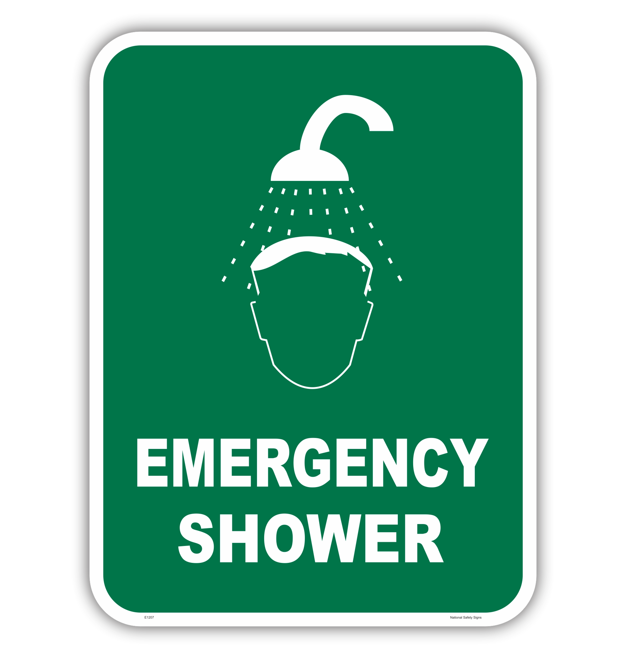 Emergency Shower sign E1207