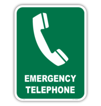 Emergency Telephone sign E1208