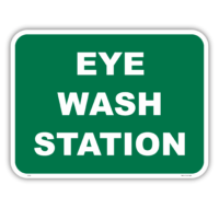 Emergency Eyewash sign E1212