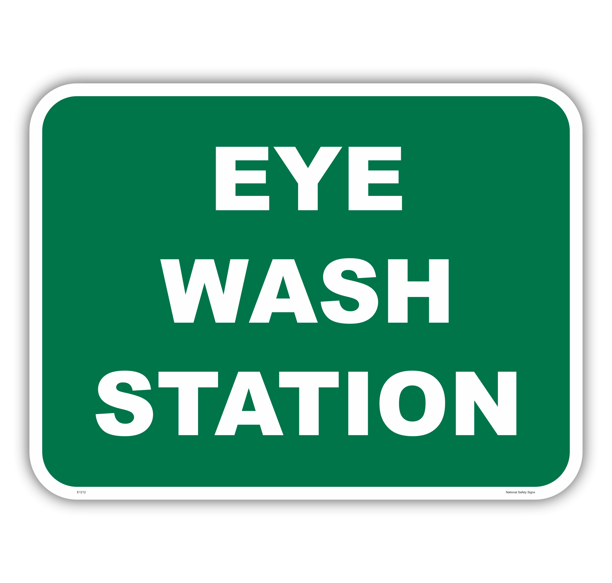 Emergency Eyewash sign E1212