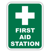 First Aid Station  sign    E1220