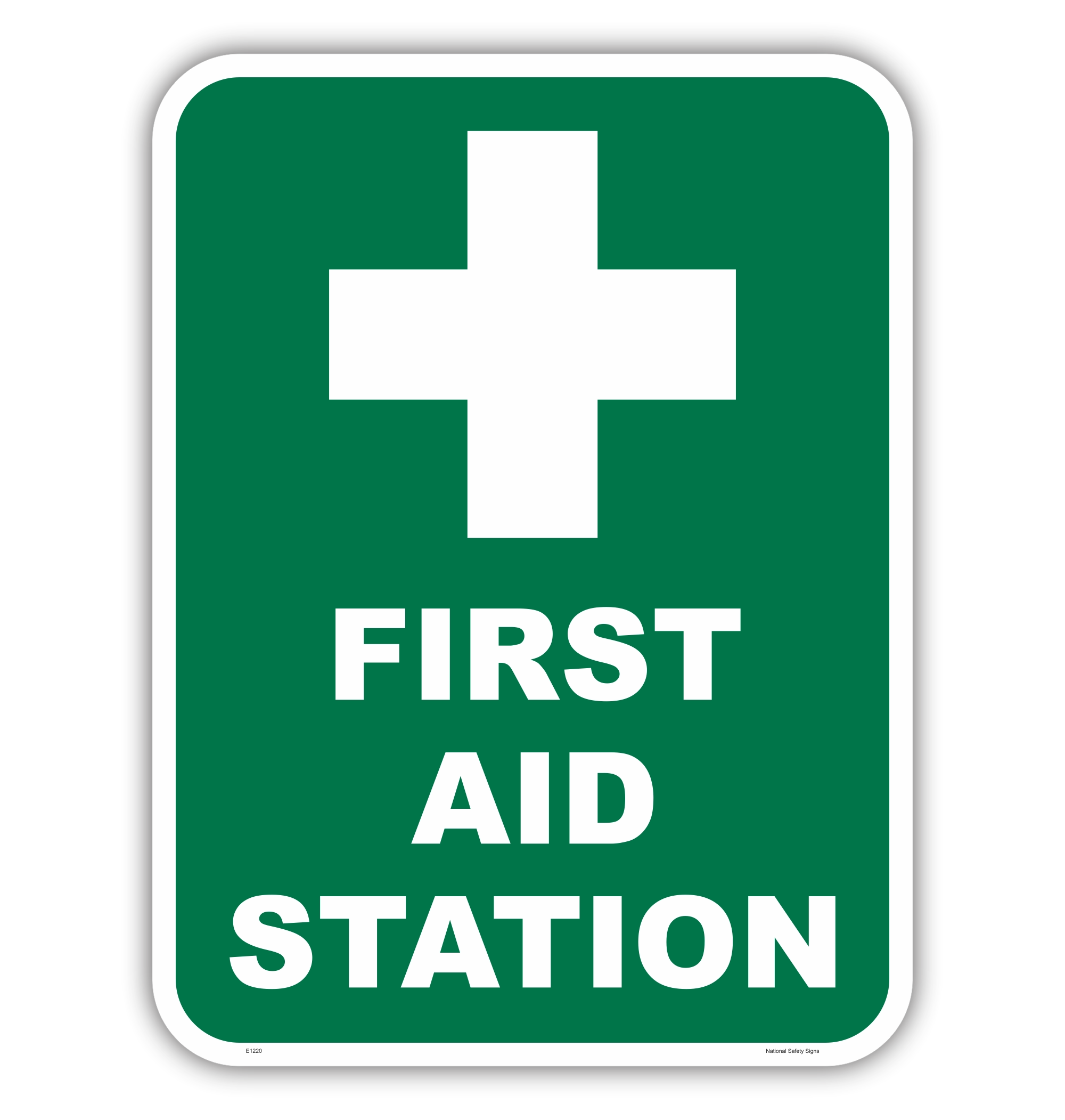 First Aid Station sign E1220