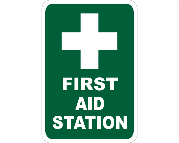 First Aid Station sign E1220 - National Safety Signs