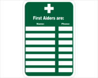 first aid people list