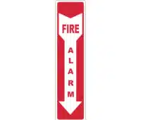 Fire Alarm sign. Fire down arrow