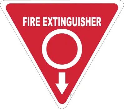 Fire Extinguisher Marker          F1416