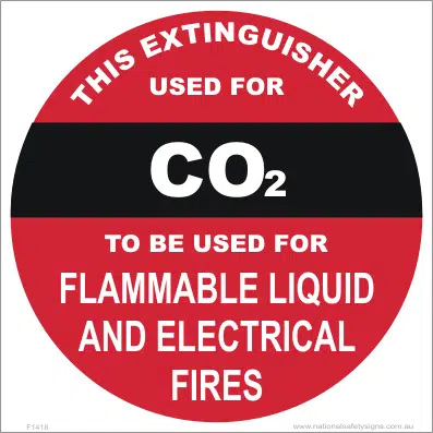 Fire Extinguisher Marker F1418