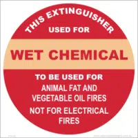 Fire Extinguisher Marker     F1419