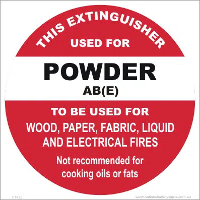 Fire Extinguisher Marker F1420