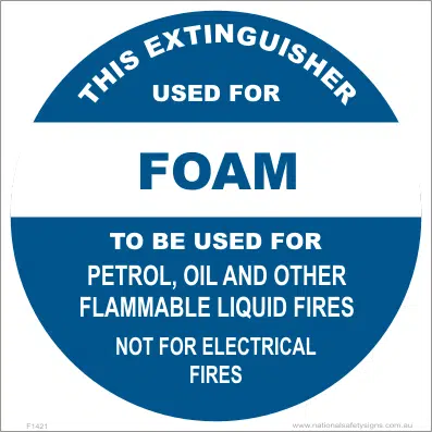 Fire Extinguisher Marker     F1421