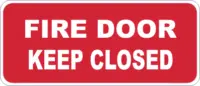 Fire Door safety sign