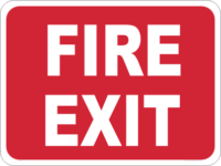 fire exit signs