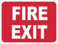 fire exit signs
