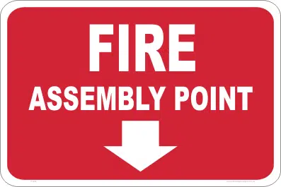 Fire Assembly Point sign