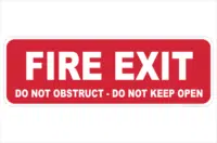 Fire Exit sign