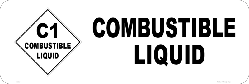 Combustible Liquid sign    H1544