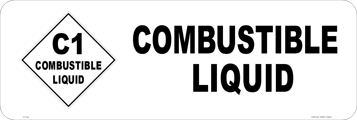 Combustible Liquid sign    H1544