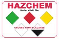 HazChem design a multi sign