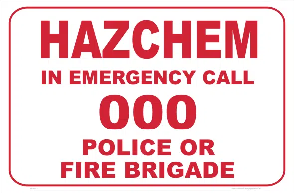 HazChem Dial 000