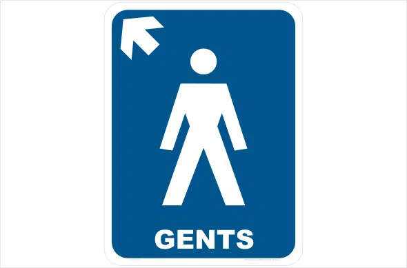 gents left arrow up