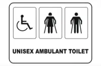 unisex disabled and ambulant toilet