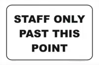 staff only past this point