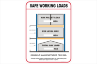 SWL Pallet Racking sign - National Safety Signs On-line