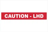 Left Hand Drive sign