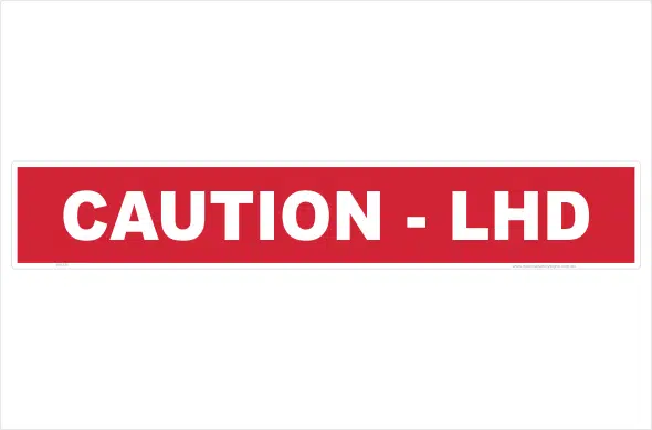 Left Hand Drive sign