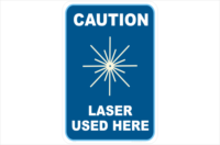 Caution Laser Used here