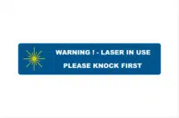 Knock First Laser in Use