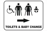 toilets and baby change room
