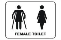 female and ambulant toilet