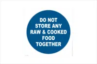 Raw and cooked food storage