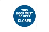 door must be kept closed