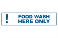 Wash food here
