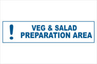 Veg and salad preparation area