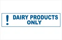 Dairy products only