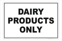 Dairy Products Only