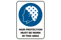 Hair Protection must be worn in this area