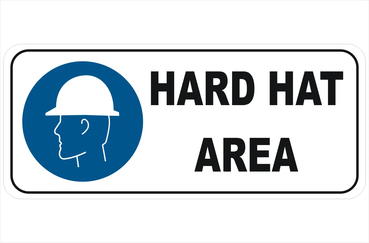 HARD HAT AREA SIGN