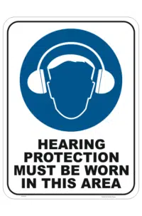 Hearing Protection Must be Worn M1823