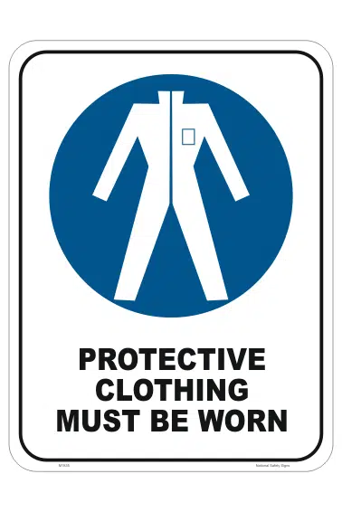 Wear Protective Clothing          M1835