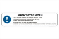 Convector Oven procedure