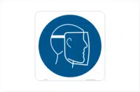 Face shield sign