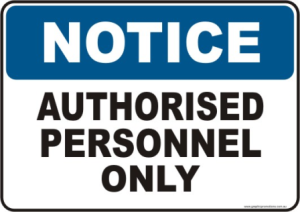 Authorised Personnel Only N2006 - National Safety Signs