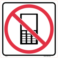 No mobile phones sticker P2216