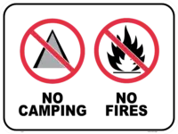 No Camping No Fires P2243